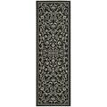 Safavieh 2 Ft. - 2 In. X 12 Ft. Runner- Indoor - Outdoor Courtyard Black And Sand Machine Made Rug CY2098-3908-212